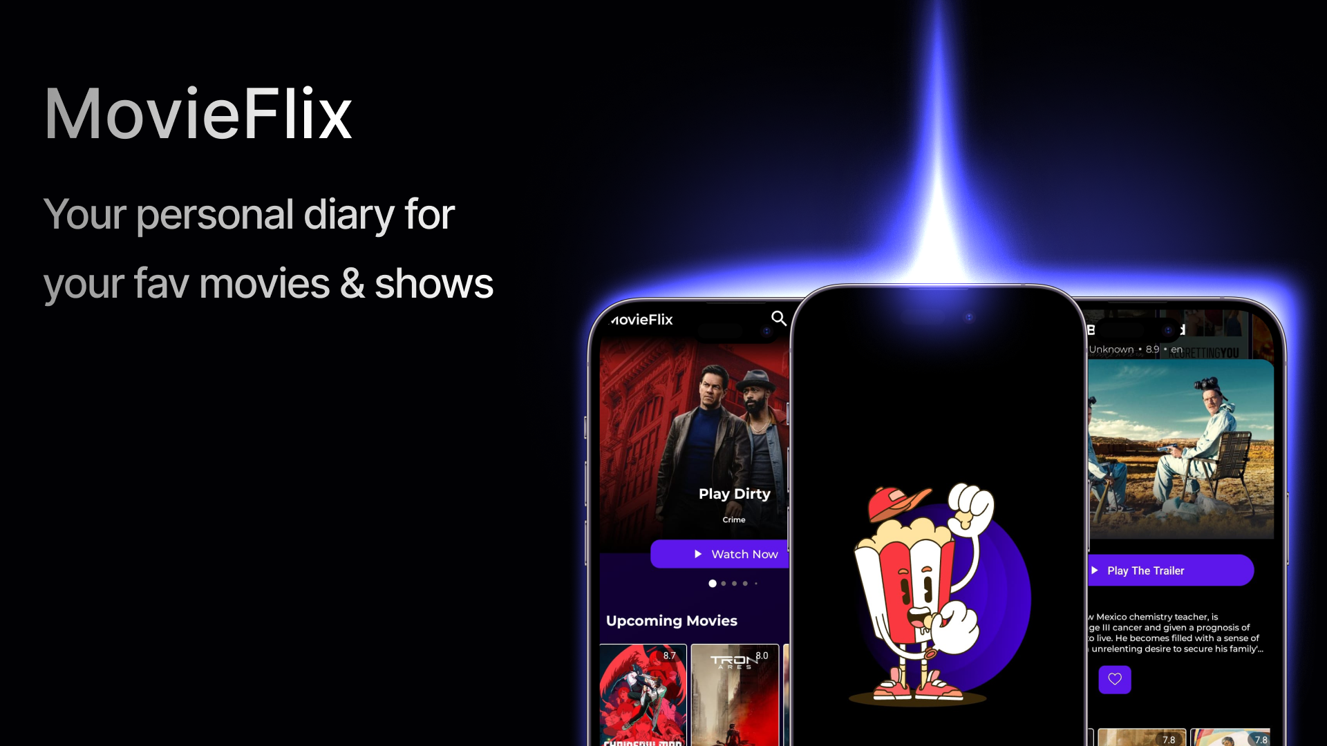 MovieFlix app preview