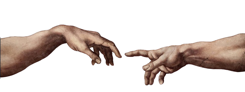 Creation of Adam hands