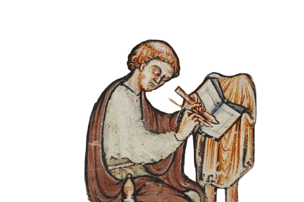 Medieval writing artwork